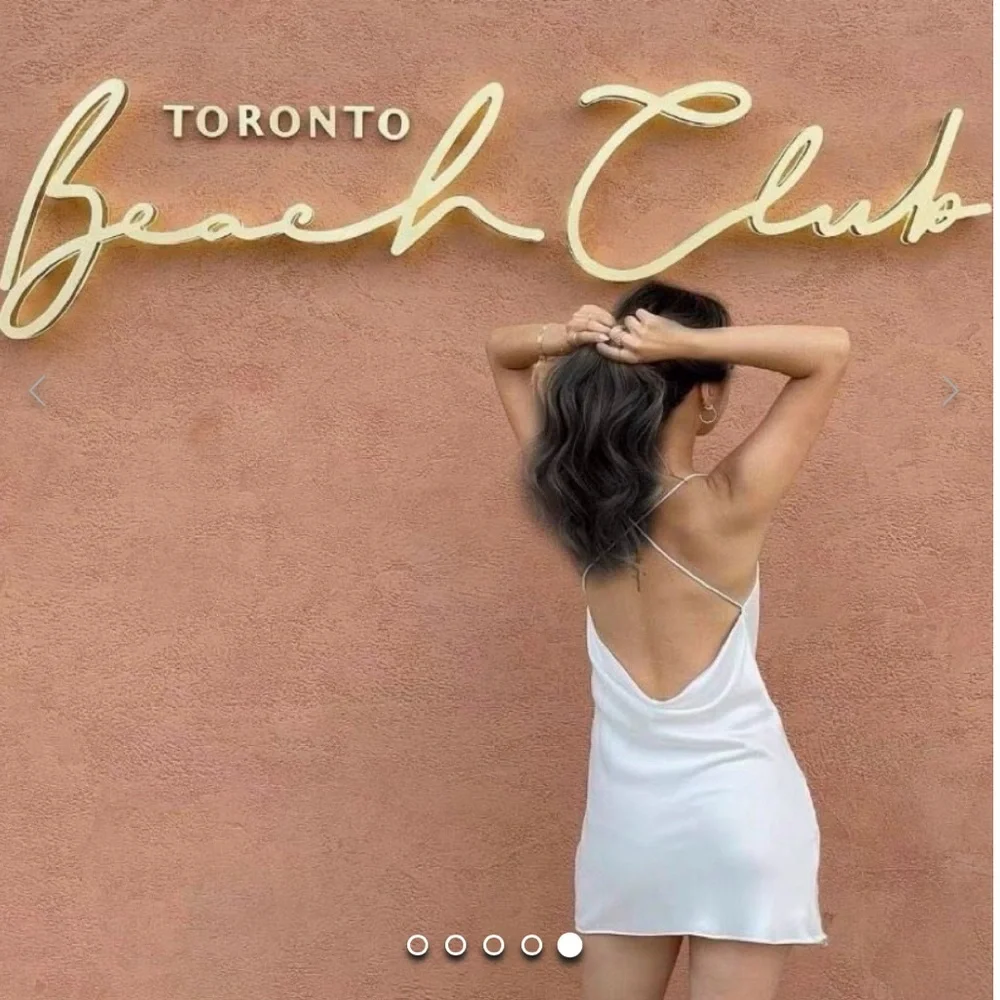 Zara 🤍 White  Mini Satin Low Open-Back Mini Slip Dress XS 🕊️ - Picture 6 of 11